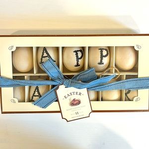 Pottery Barn Happy Easter Eggs NWT